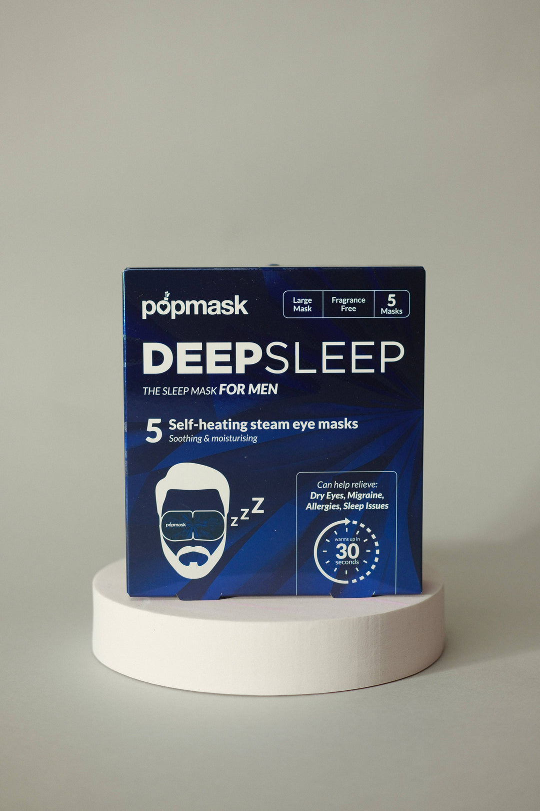 Deep Sleep Self-Heating Eye Masks for Men - 5 Pack