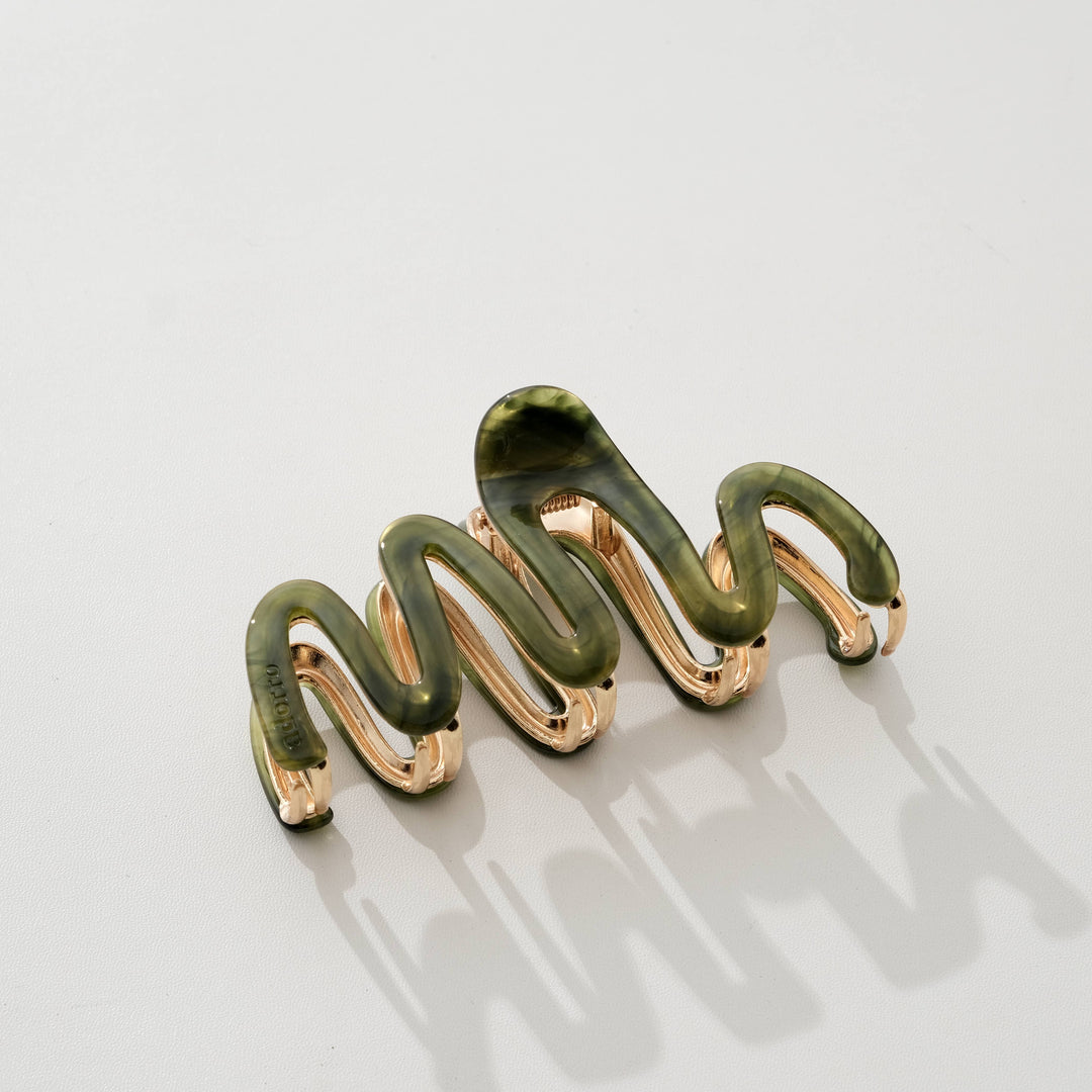 Willow Garden Metal Squiggle Claw Clip - Large