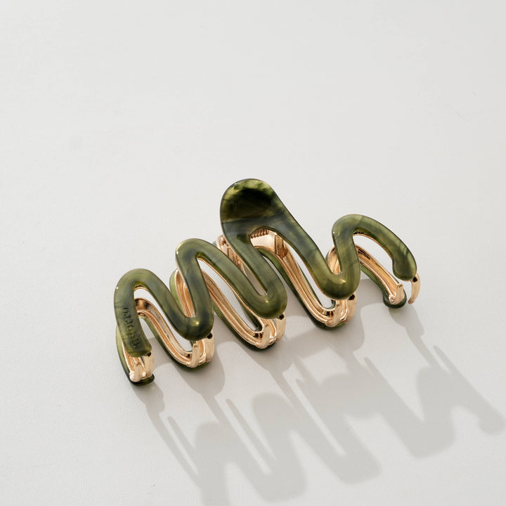 Willow Garden Metal Squiggle Claw Clip - Large