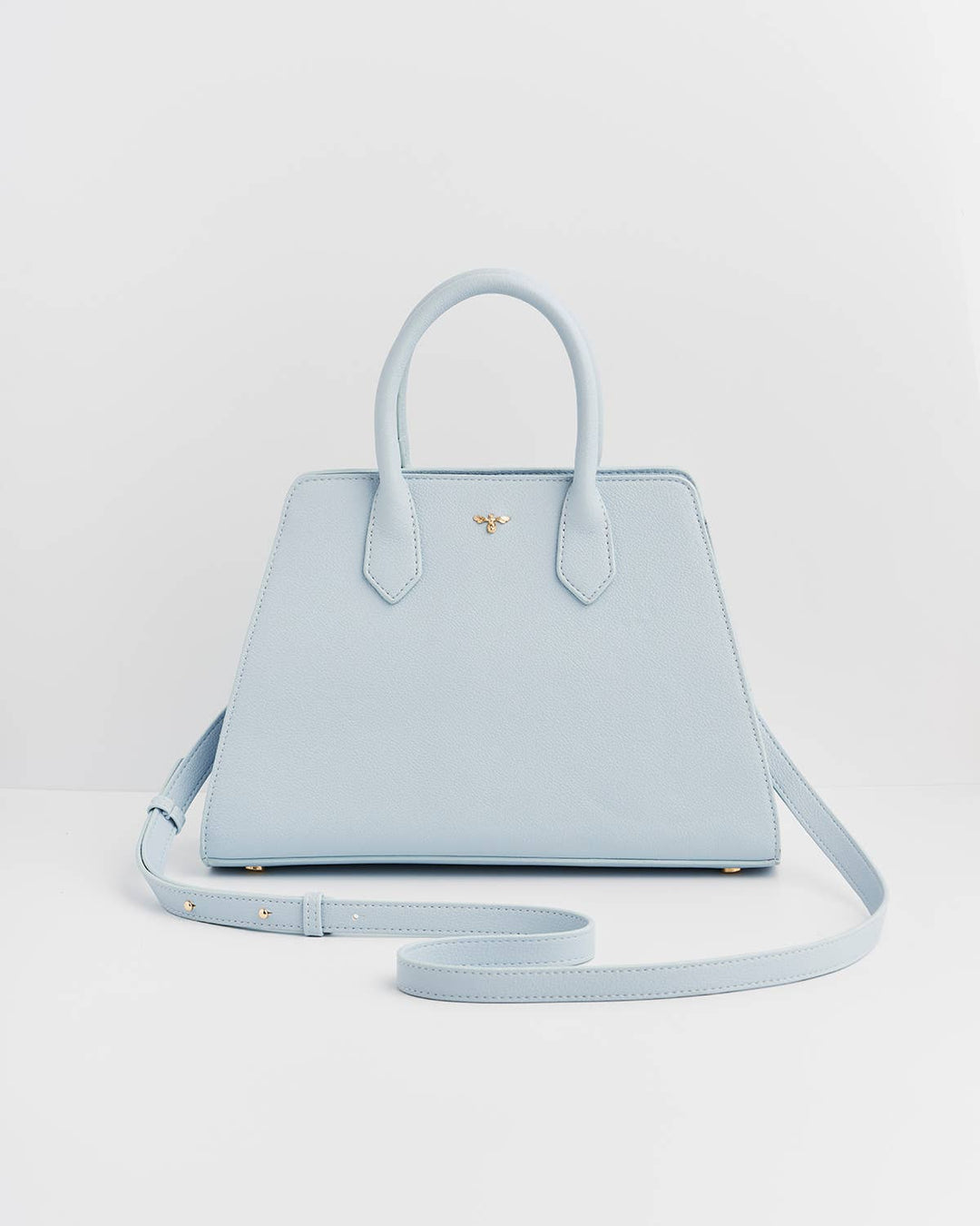 Blue Structured Tote Bag