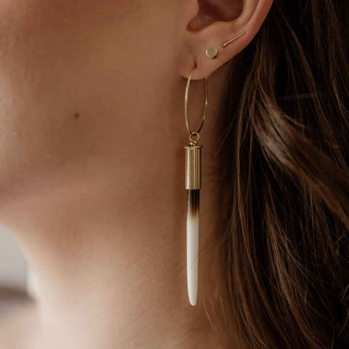Commonform Earrings-The Original Beth Dutton Quill Hoops