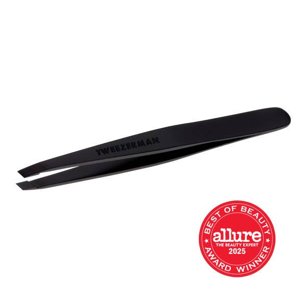 Retail-Black Matte Slant Tweezer