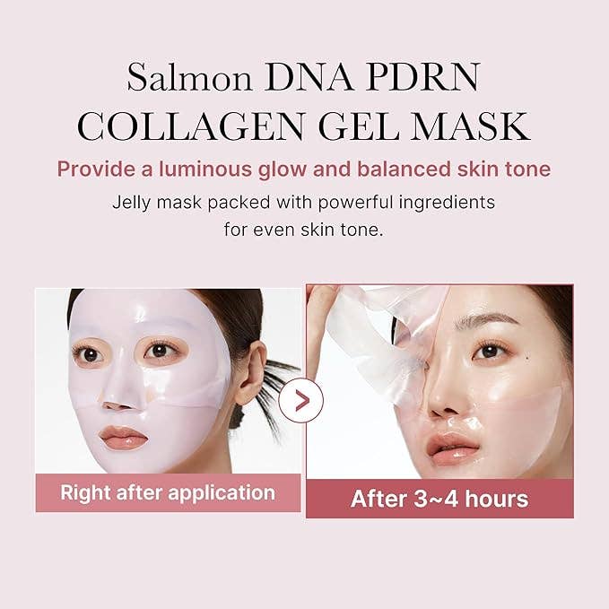Medicube Sheet Mask-Salmon DNA PDRN Pink Collagen Jelly Gel Overnight Single Mask