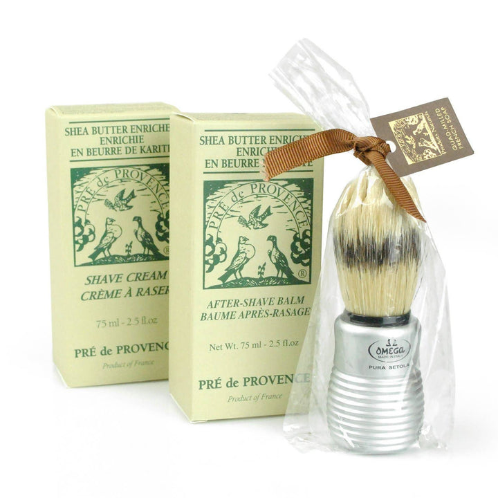 Boar Bristle Shave Brush with Aluminum Handle
