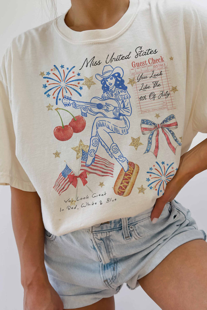 Oversized Tshirt-Miss United States