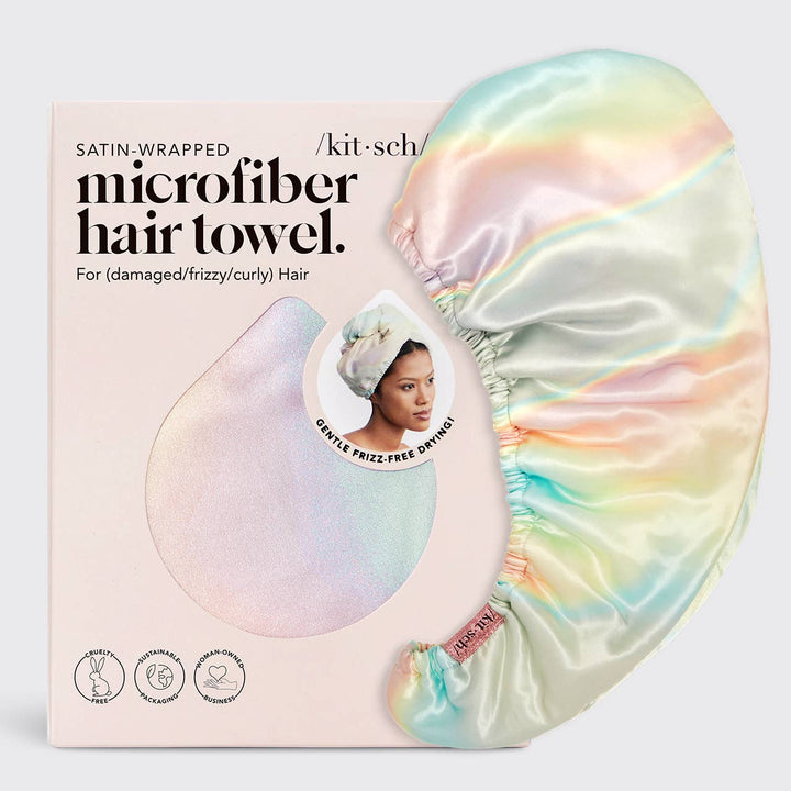 Satin Wrapped Hair Towel