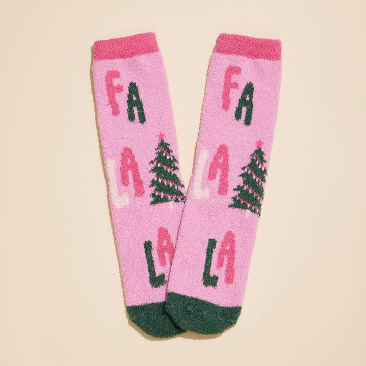 Christmas Fuzzy Socks Assorted Pack of 4