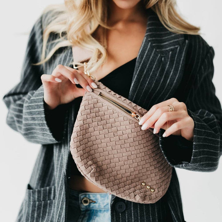 Bum Bag-Westlyn Woven Suede