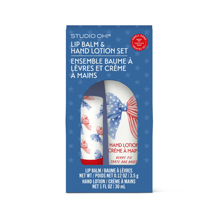 Lip Balm & Hand Lotion Set-Stars & Stripes