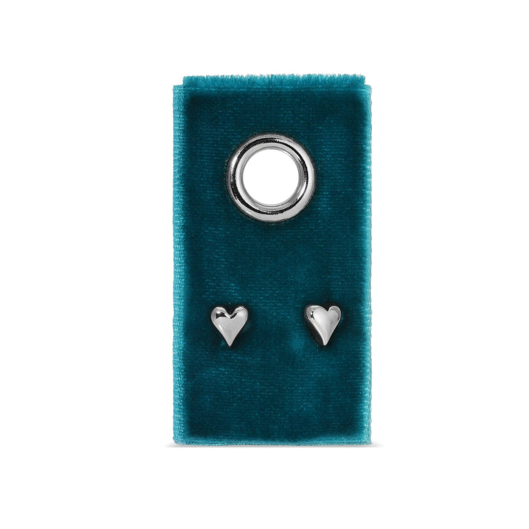 Velvet Gift Tag-Studs-Simple Heart