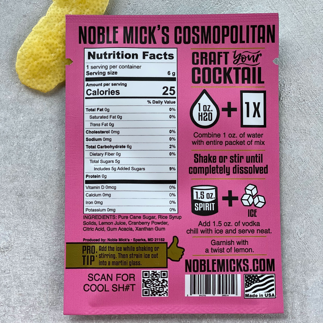 Single Serve Craft Cocktail-Cosmopolitan