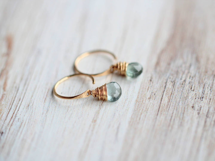 Earrings-Labradorite Dangle Hugs