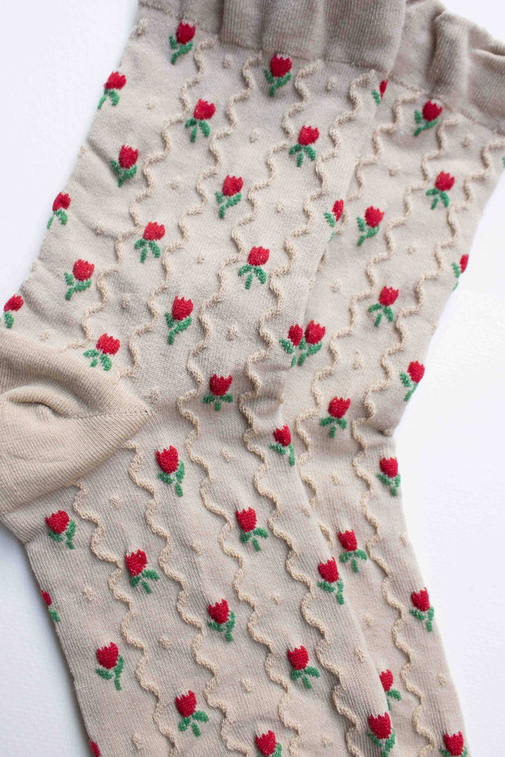Mini Tulip Flower Socks