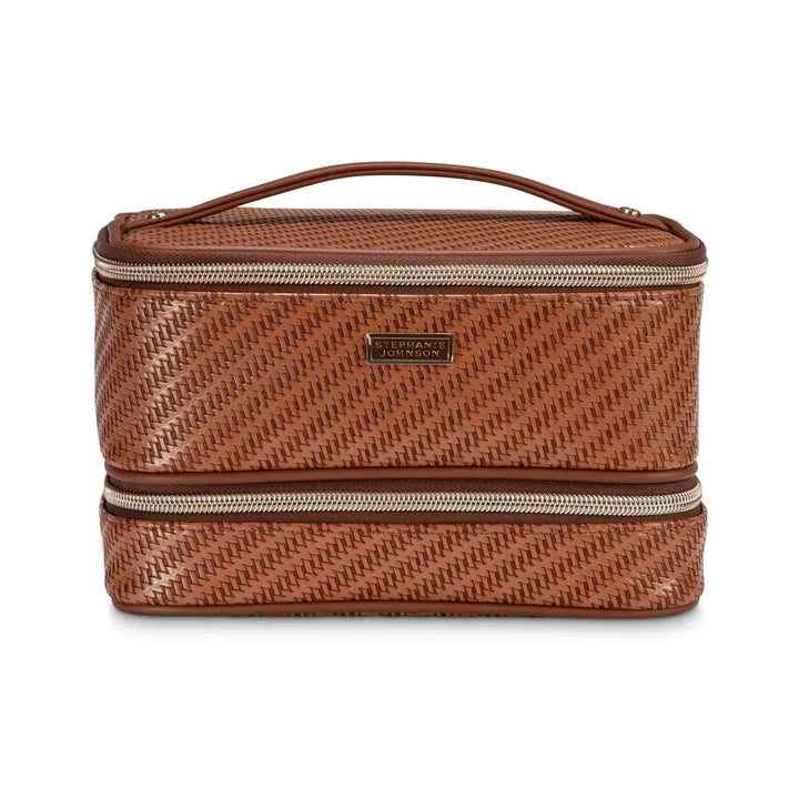 Rosewood Cognac Jenny Train Case