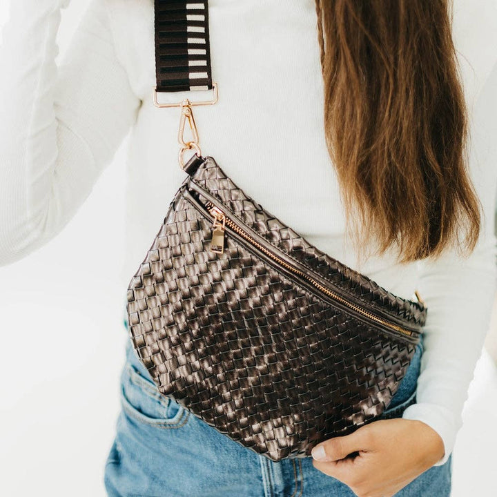 Bum Bag-Westlyn Woven Leather