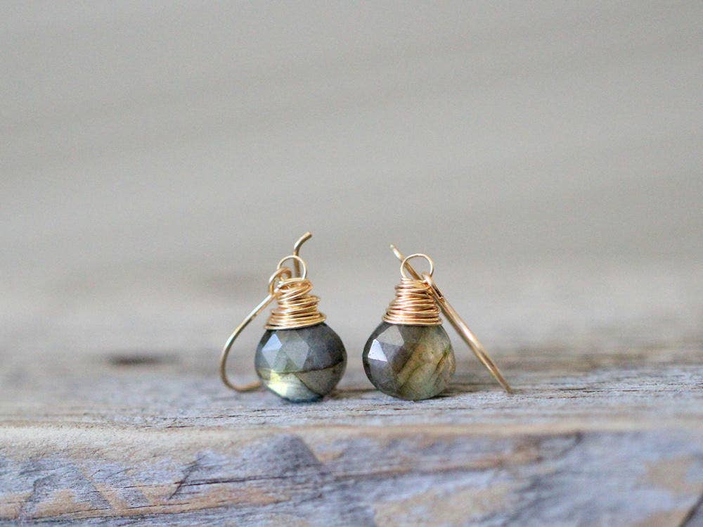 Earrings-Labradorite Dangle