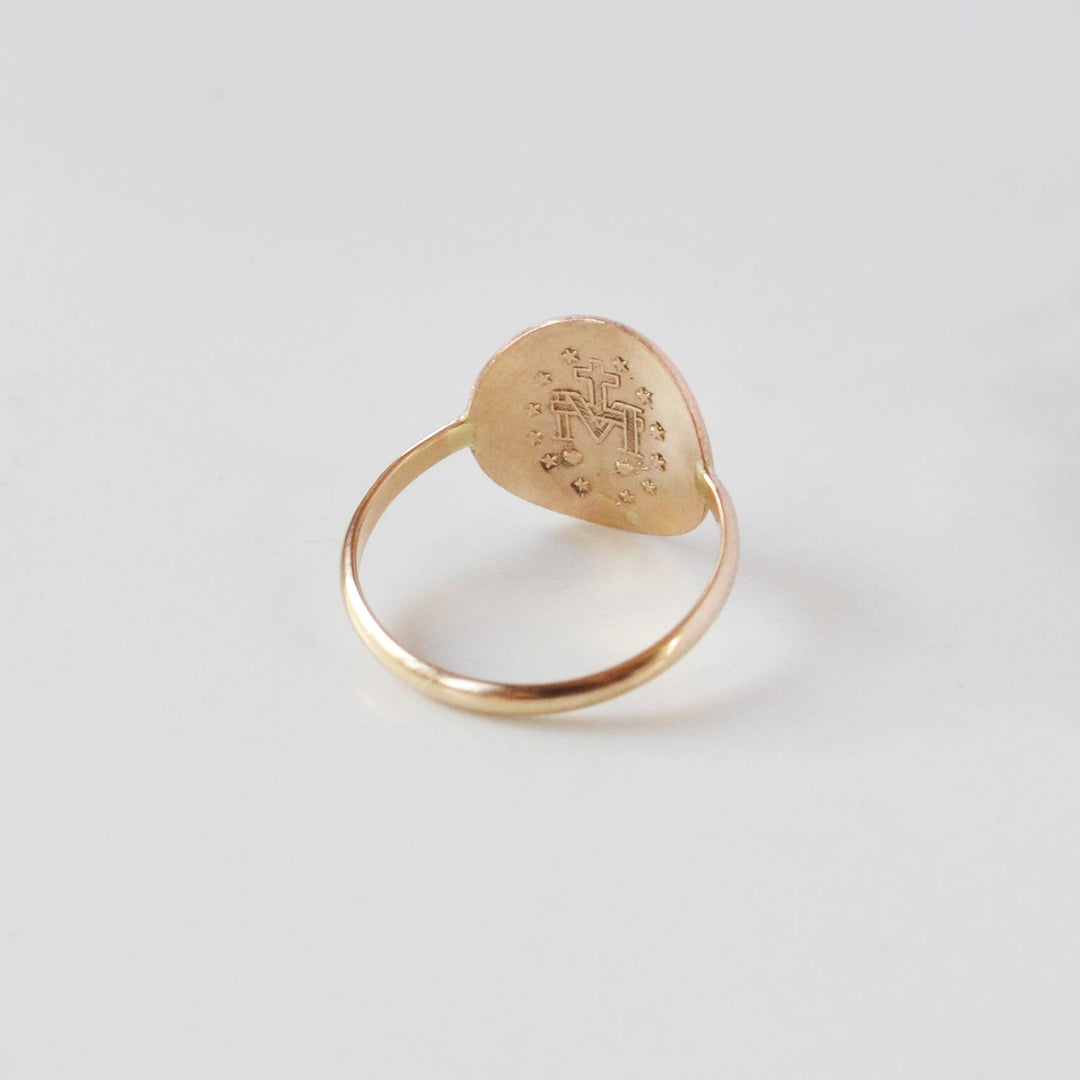 Ring-Gold Mother Mary Coin