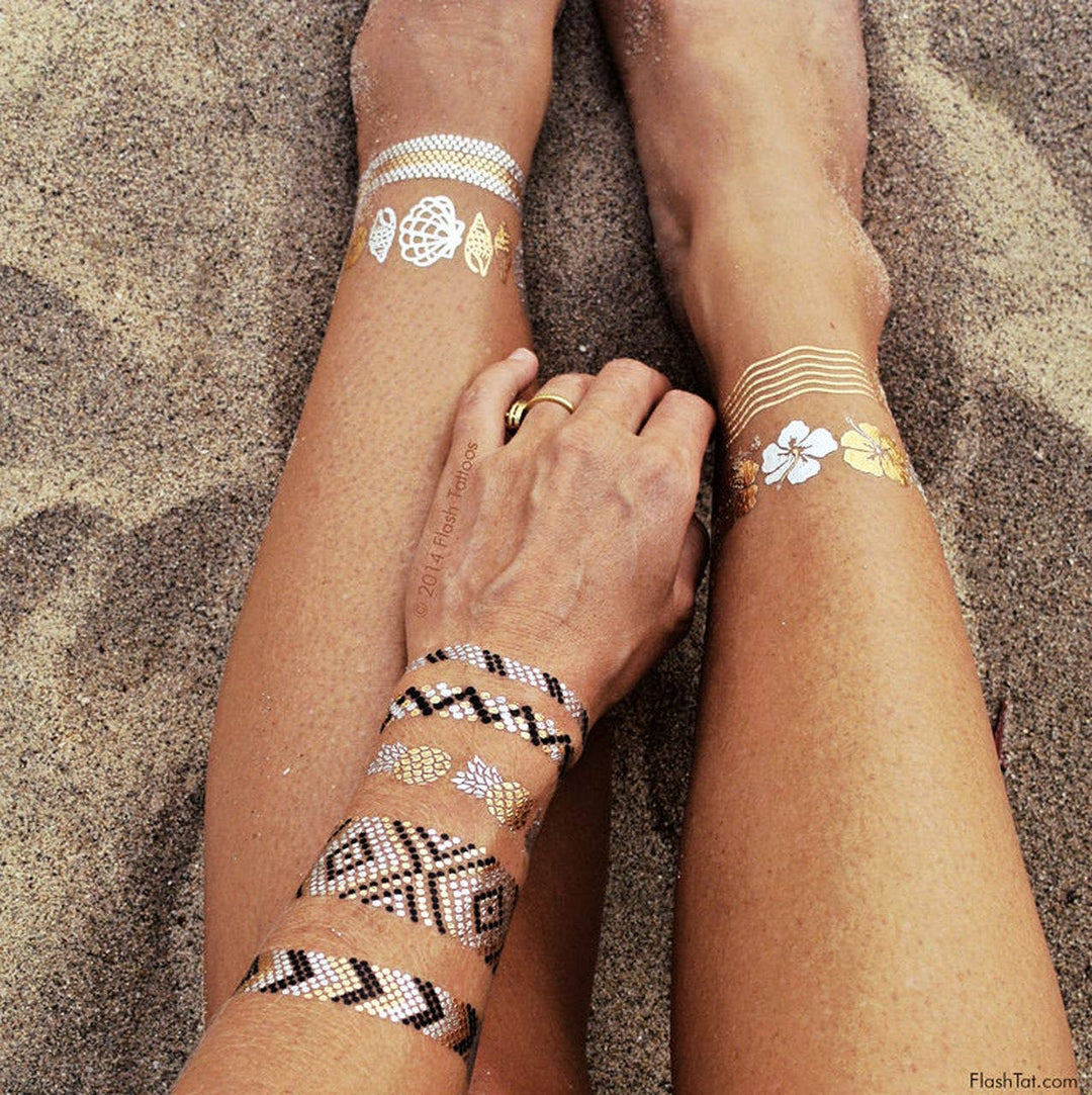 Goldfish Kiss H2o Temporary Tattoo | Beachy tropical tattoos