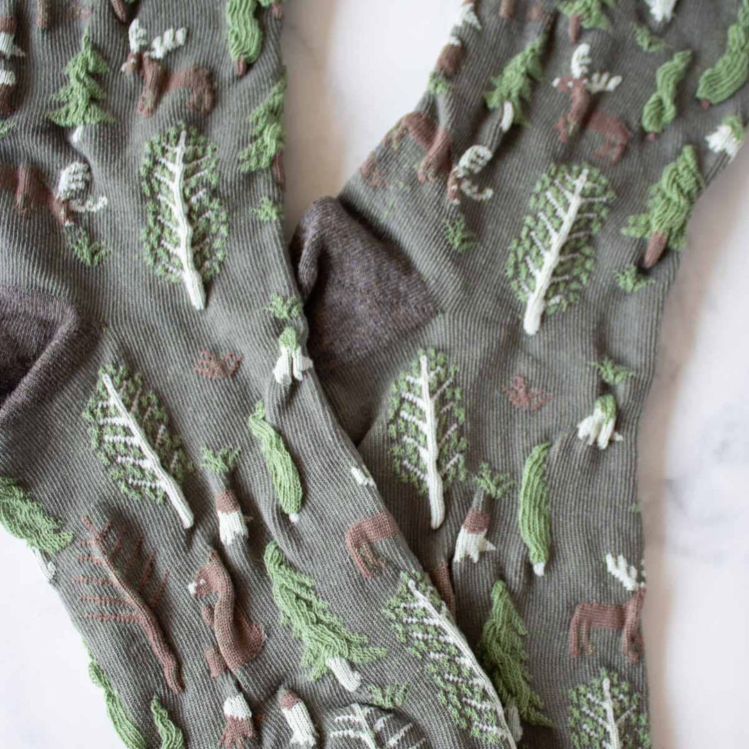 Winter Forest Casual Socks