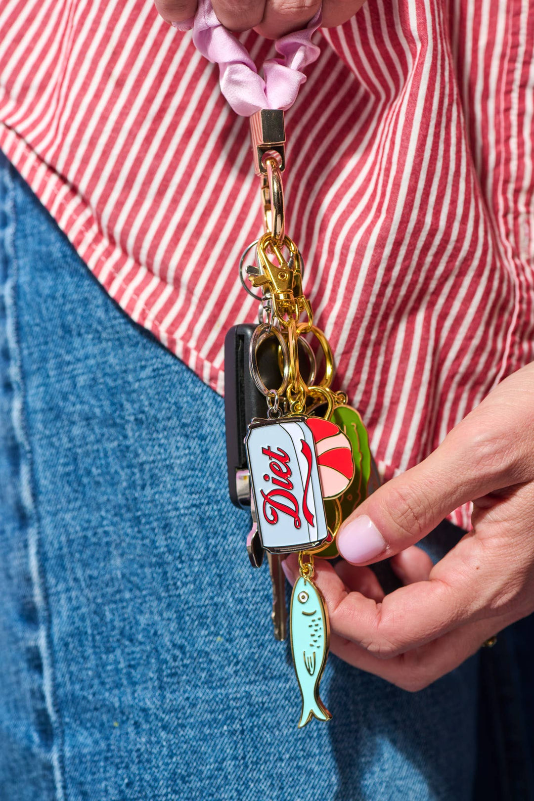Keychain & Bag Charm-Diet Soda Enamel