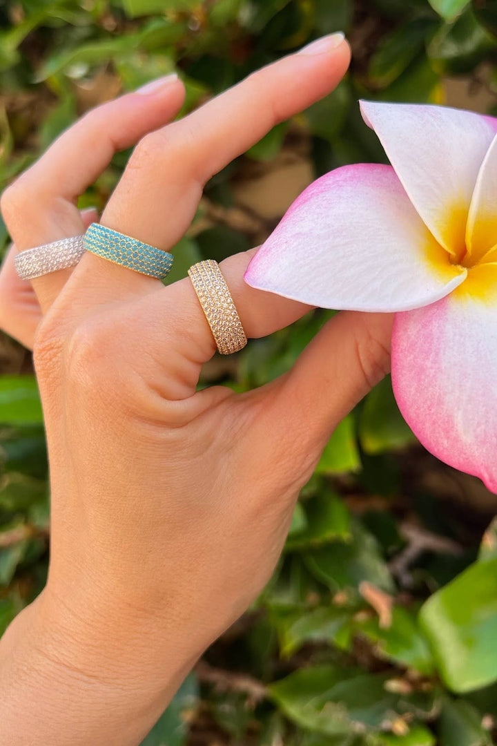 Ring-Turquoise Cigar Band