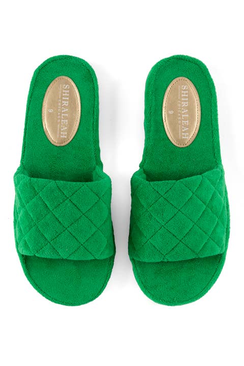 SOL POOL SLIDES, GREEN