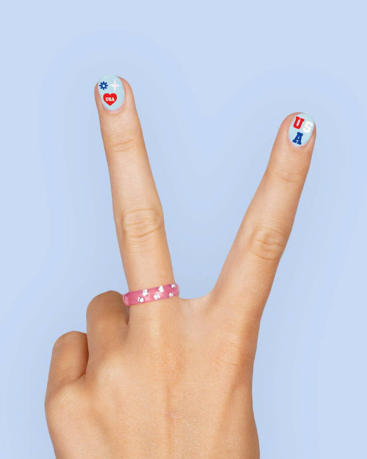Nail Stickers-America 250 | patriotic nails, usa party