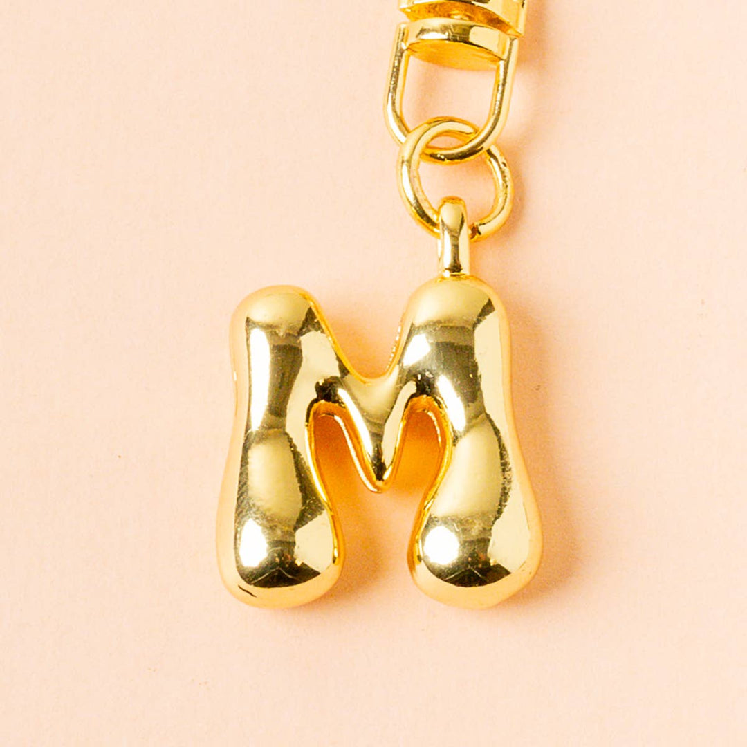 Bubble Letter Keychain Bag Charm–M