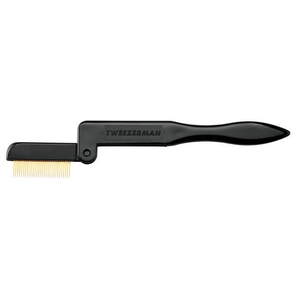 Retail-Tweezerman Folding Lash Comb Black