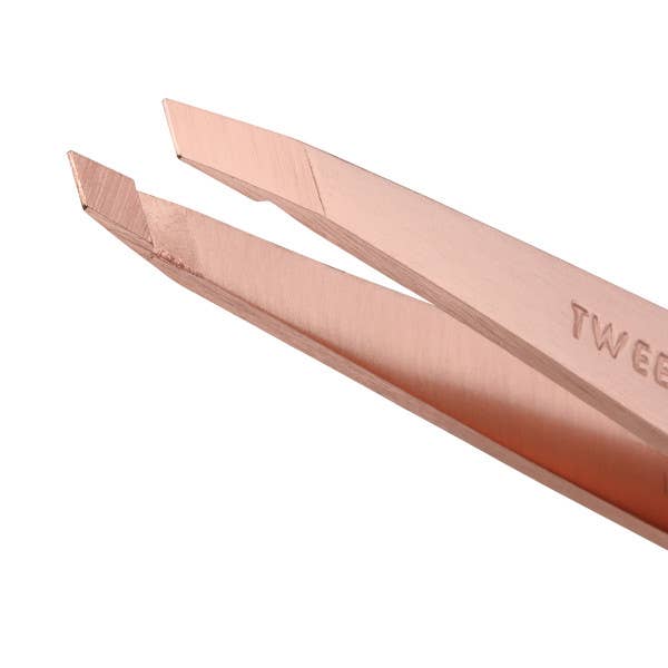 Retail-Slant Tweezer Rose Gold