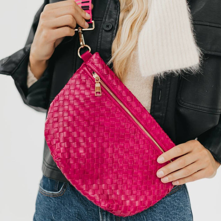 Bum Bag-Westlyn Woven Leather