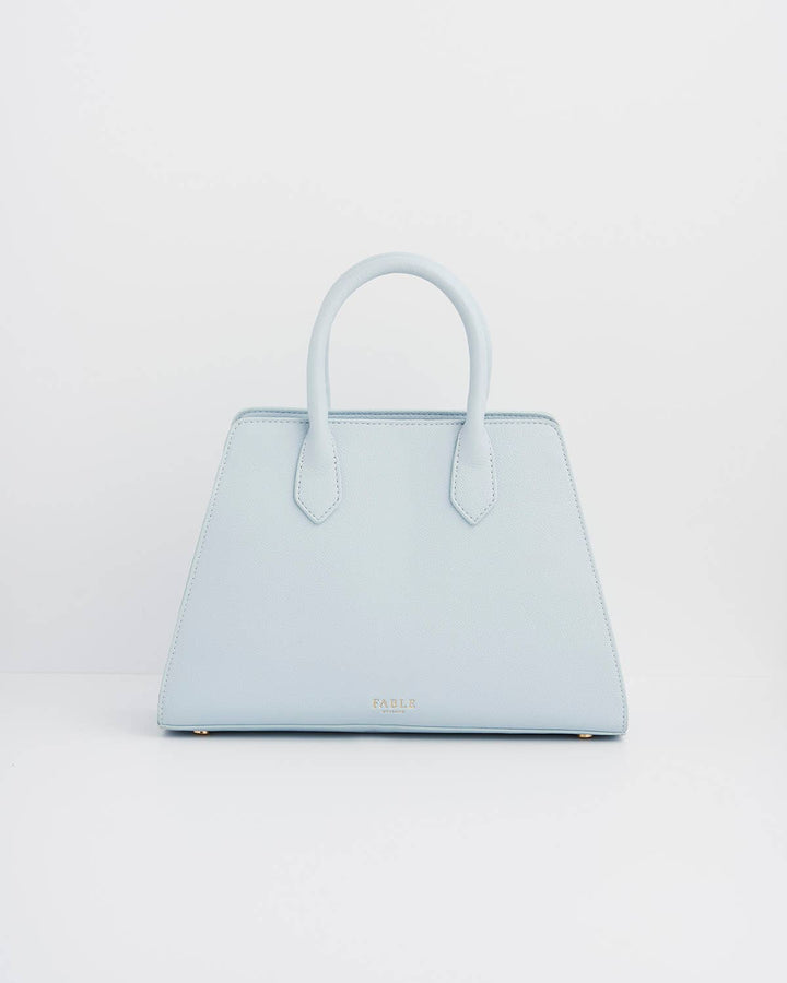 Blue Structured Tote Bag