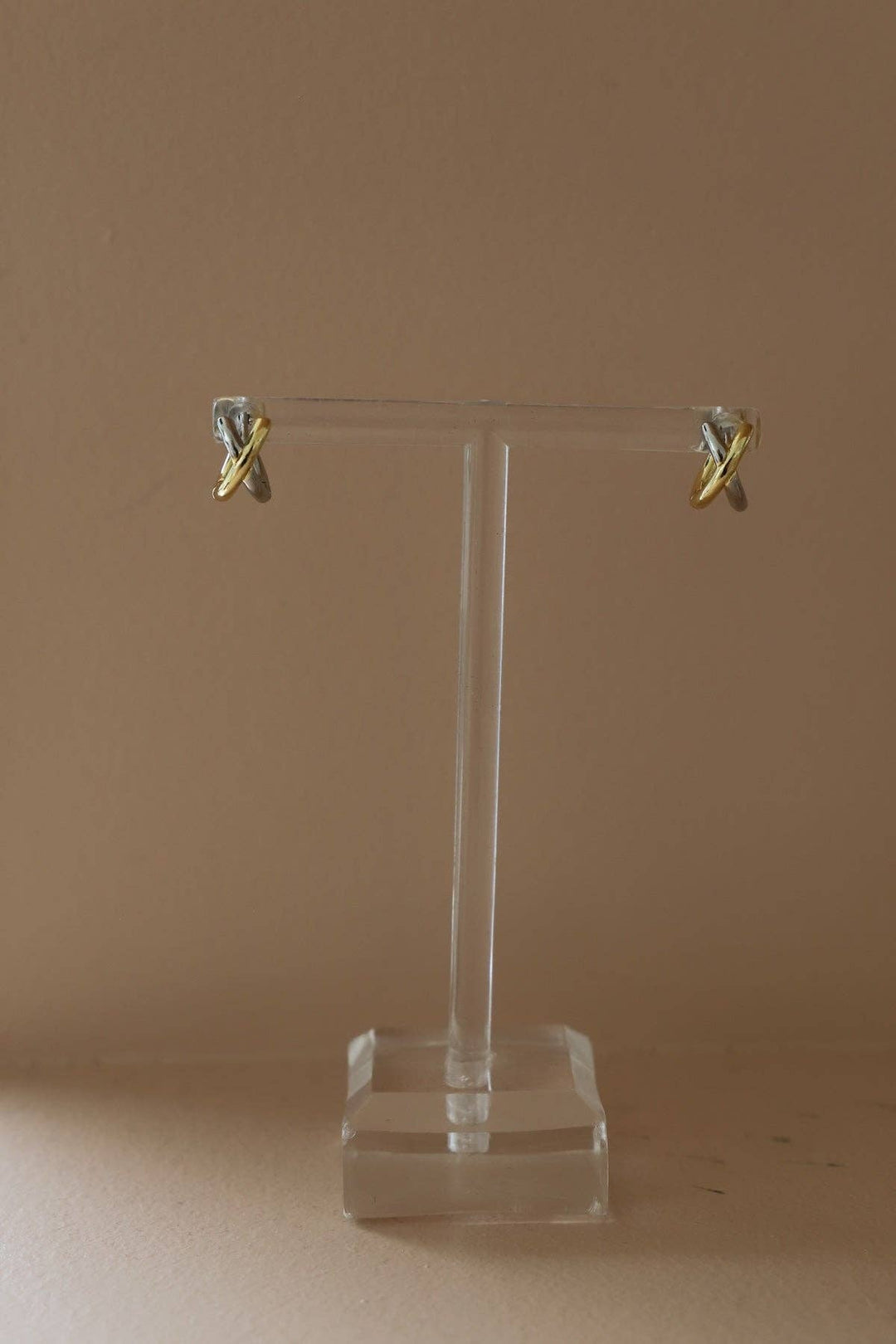 E1751 Earrings-Axel Huggies Mixed Metals