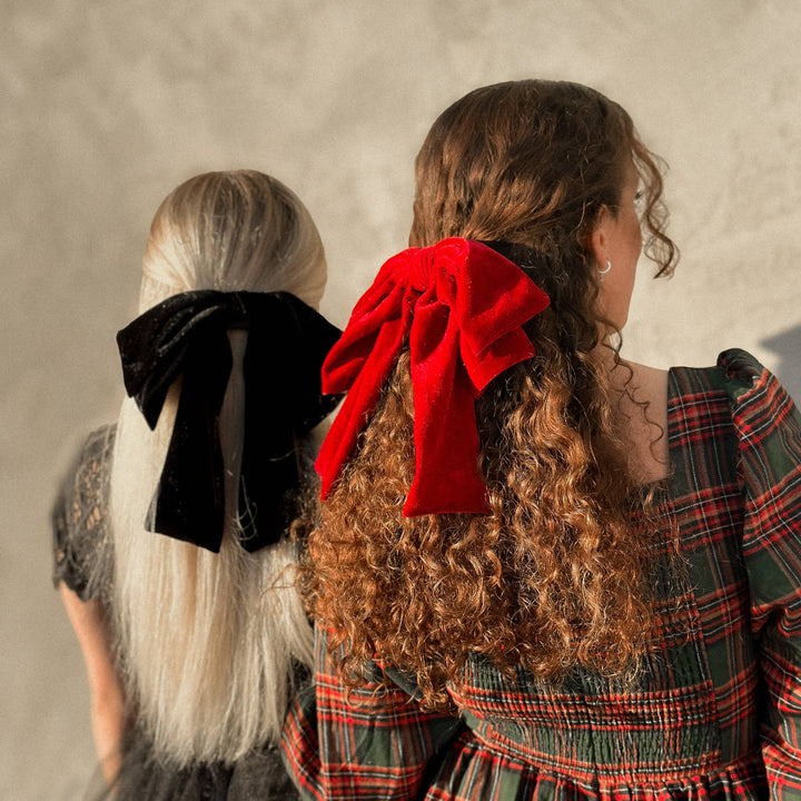 Big Velvet Bow: Red