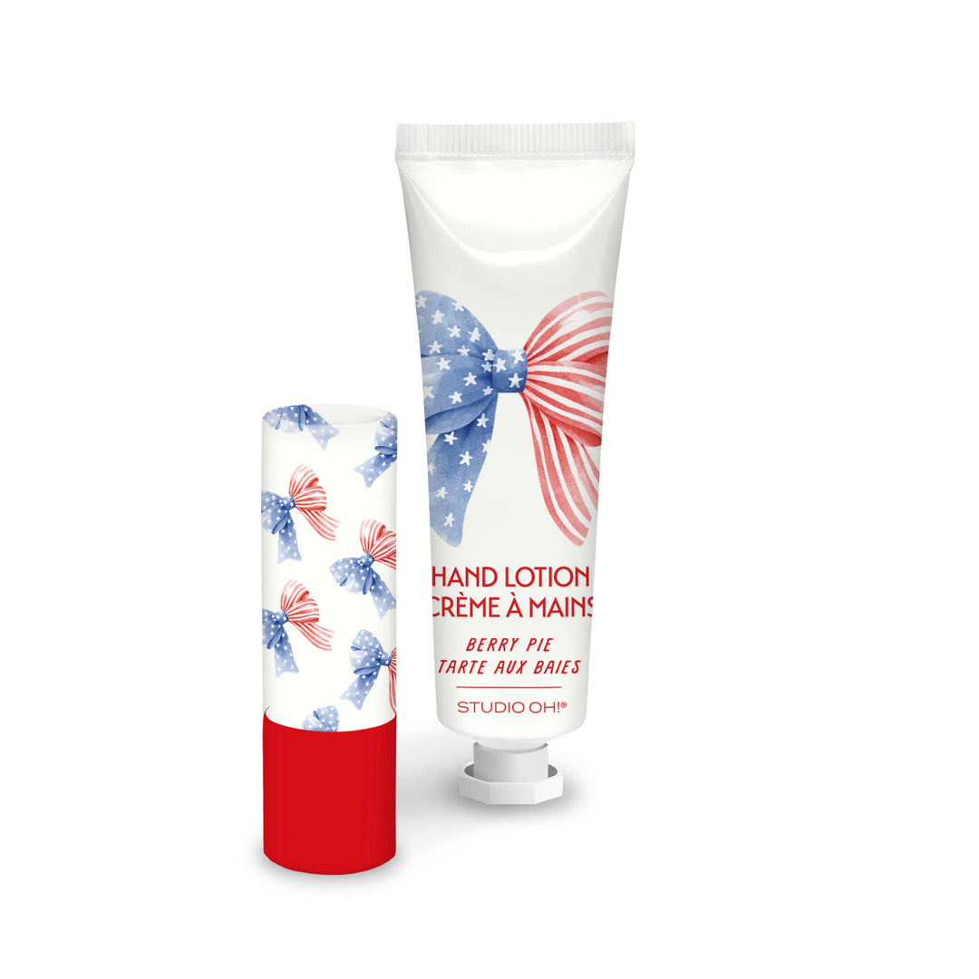 Lip Balm & Hand Lotion Set-Stars & Stripes
