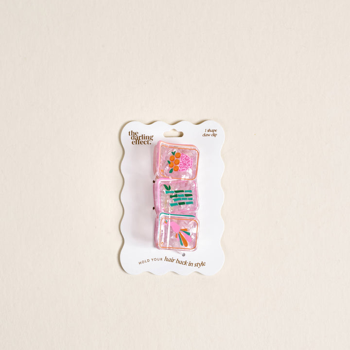Shape Up Claw Clip–Mahjong Tiles