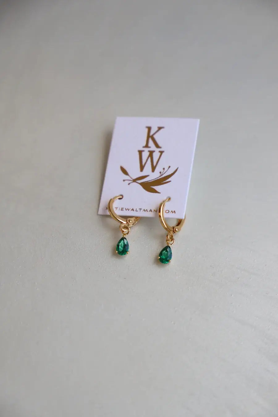 DISCONTINUED E1590 Gold Earrings-Birthstone Teardrop