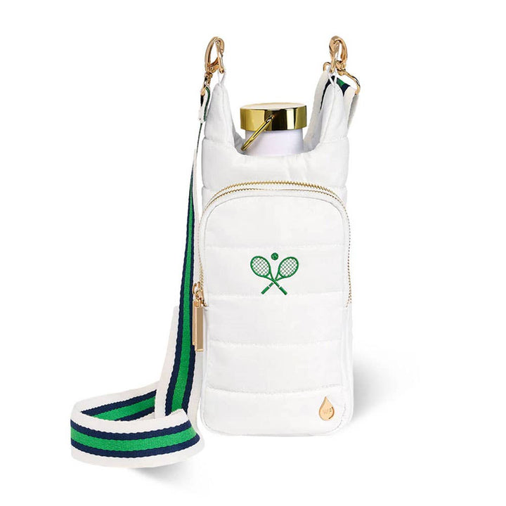 White HydroBag® with Tennis Embroidery