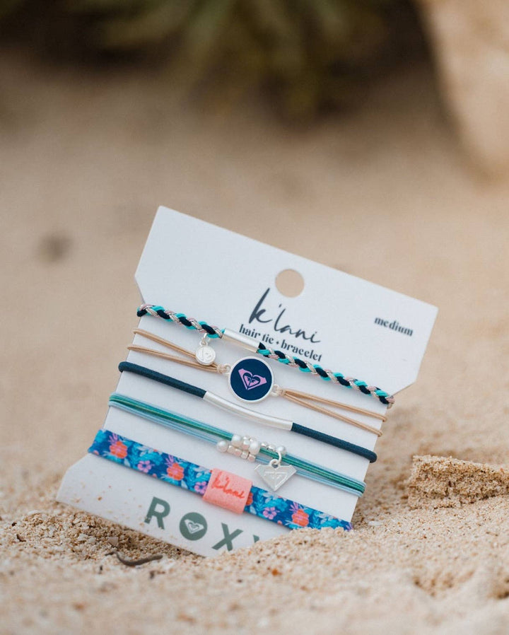 Hair Tie Bracelets-K'lani x Roxy Ocean Bloom