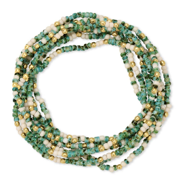 Seed Bead Bracelets-Faux Stone Assorted 2mm stretch
