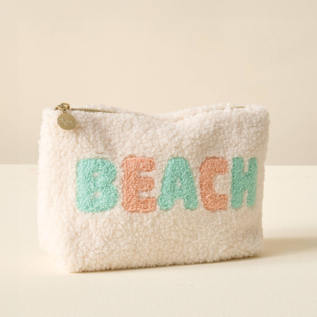 Teddy Pouch-Cream Beach