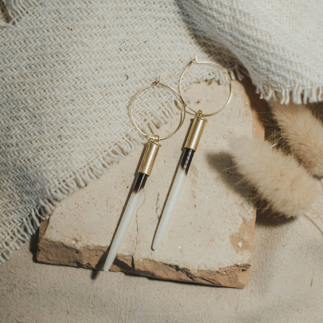 Commonform Earrings-The Original Beth Dutton Quill Hoops