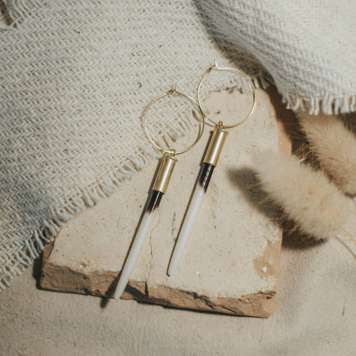 Commonform Earrings-The Original Beth Dutton Quill Hoops