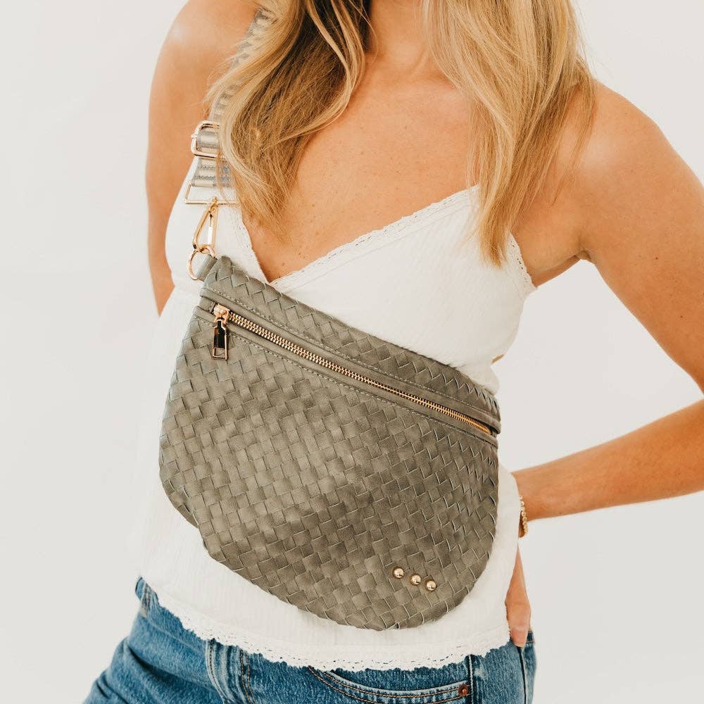 Bum Bag-Westlyn Woven Leather