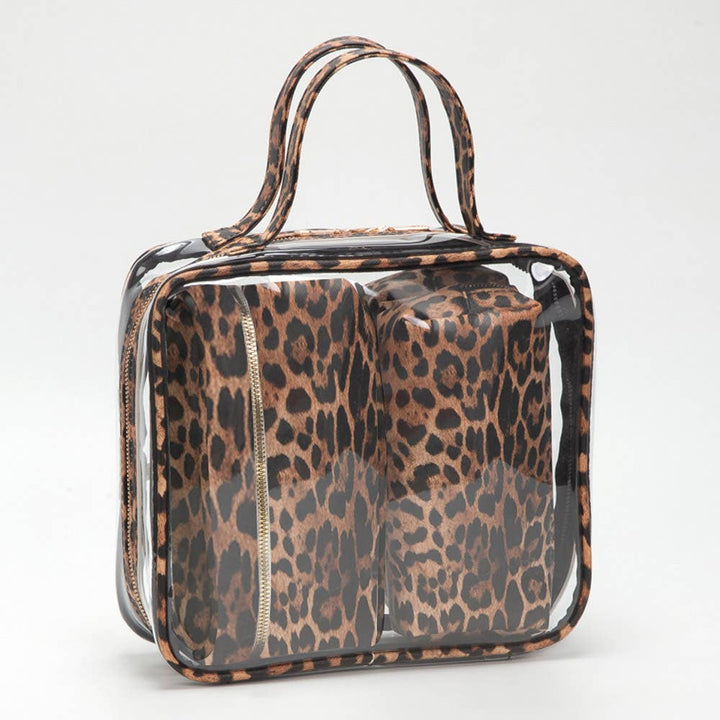 Travel Cosmetic Bag Set 4 Pieces-Transparent
