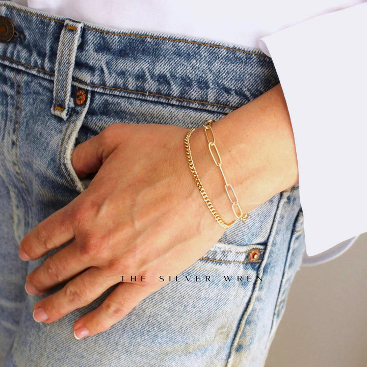 Bracelet-Double Chain Gold