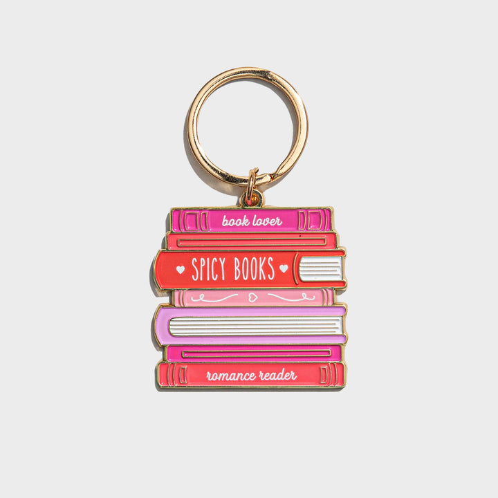 Enamel Keychain-Spicy Romance Books