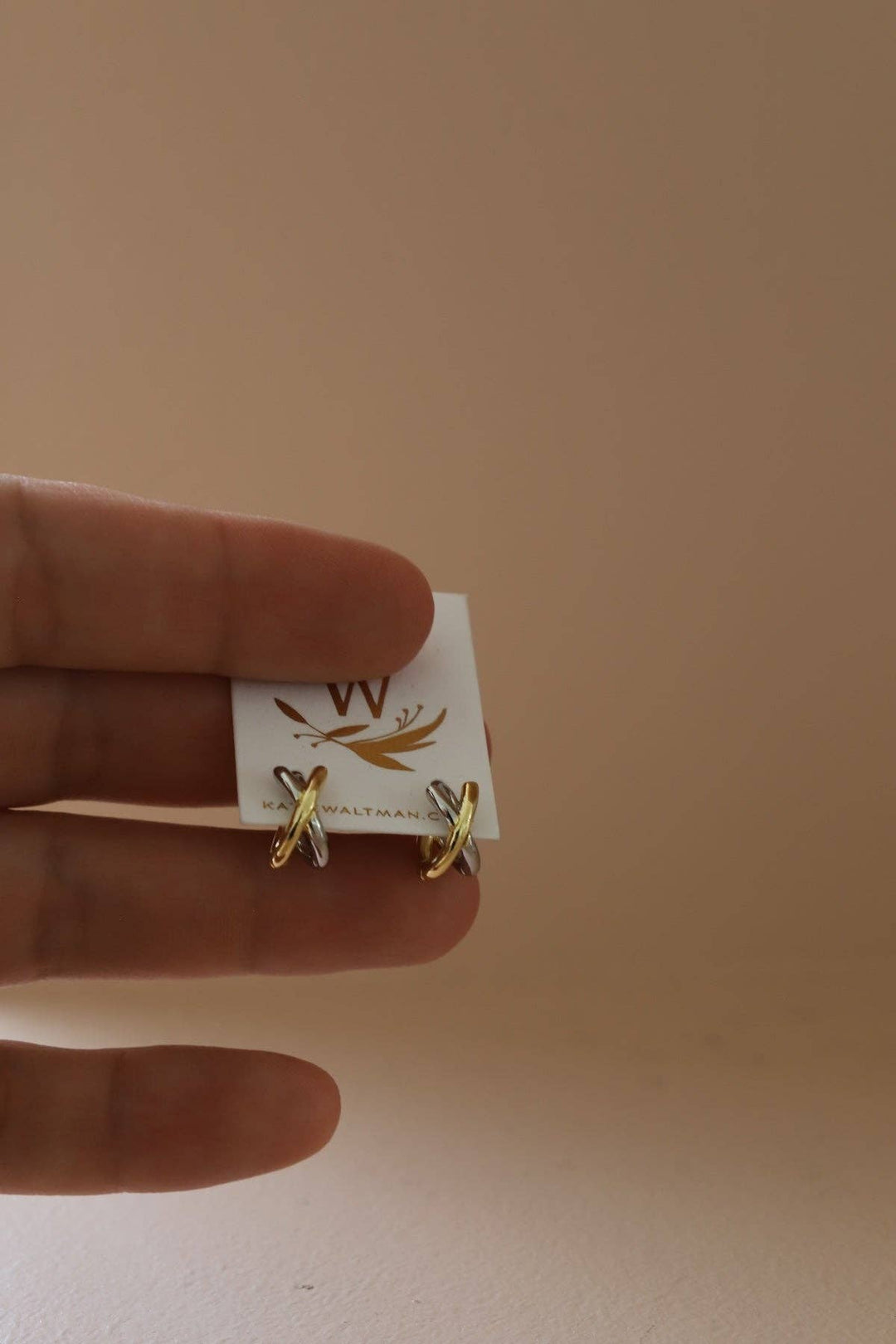 E1751 Earrings-Axel Huggies Mixed Metals