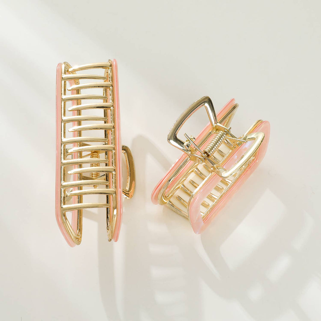 Harlow | Hollow Rectangle Metal Eco-Friendly Claw Clip