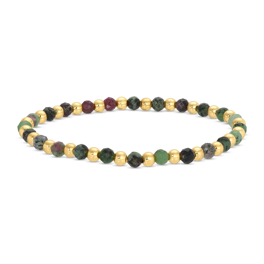 Stretch Stone & Bead Bracelet - Assorted